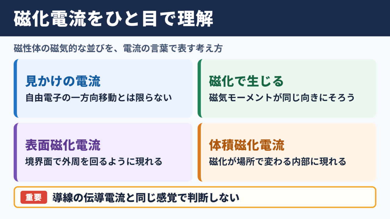 磁化電流の意味と発生の全体像