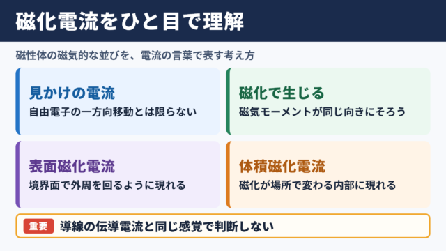 磁化電流の意味と発生の全体像