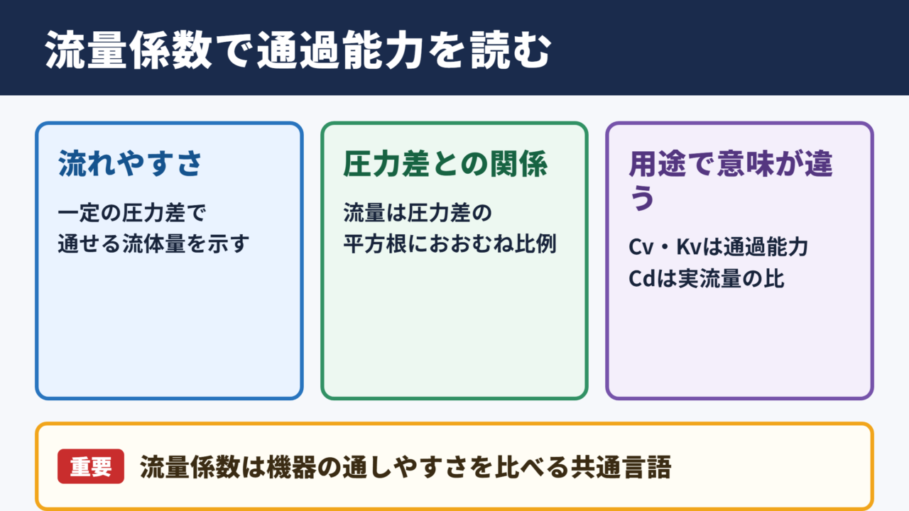 流量係数の定義と役割