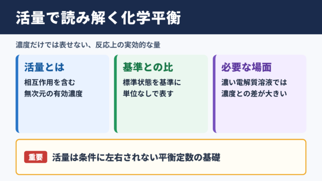 活量の意味と化学における役割