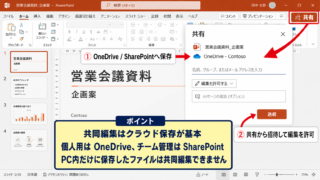 PowerPointで共同編集を始める共有方法