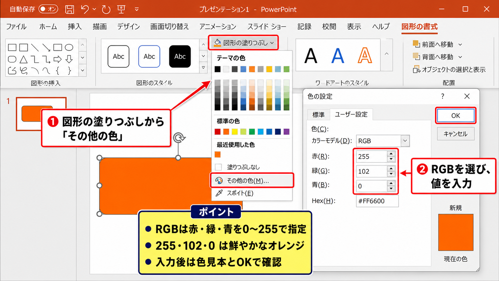 RGB値による色指定の仕組み